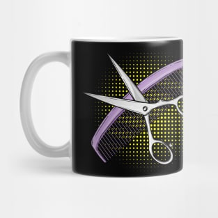 Scissors with Comb Mug